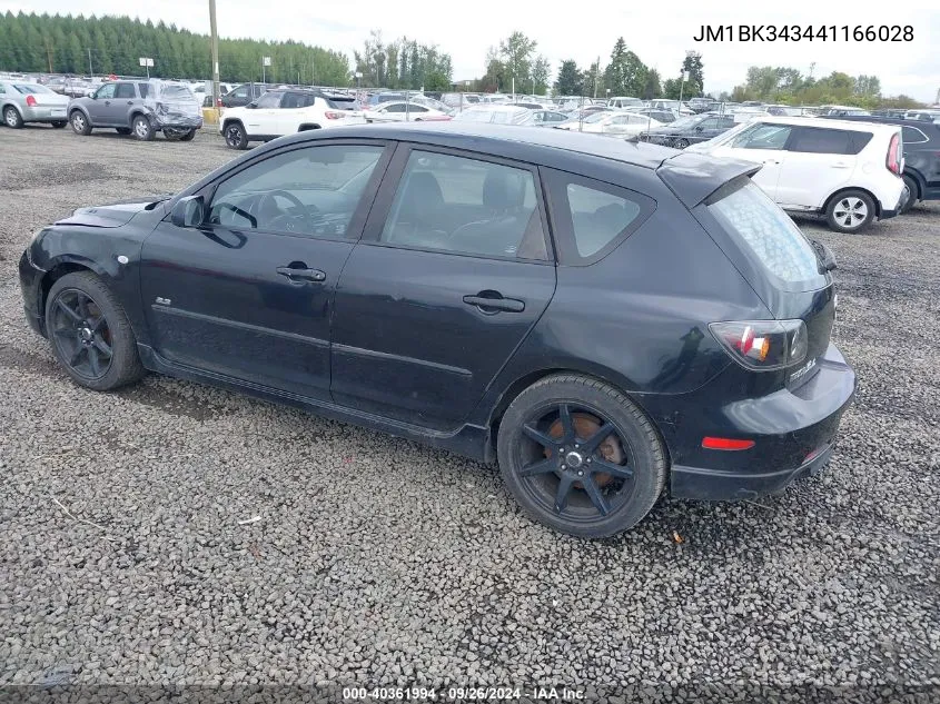 JM1BK343441166028 2004 Mazda Mazda3 S