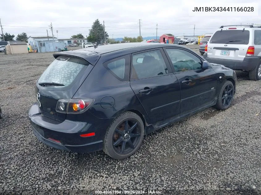 JM1BK343441166028 2004 Mazda Mazda3 S