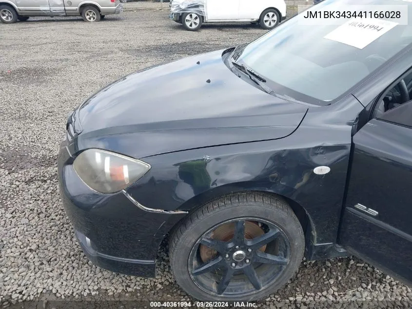 JM1BK343441166028 2004 Mazda Mazda3 S