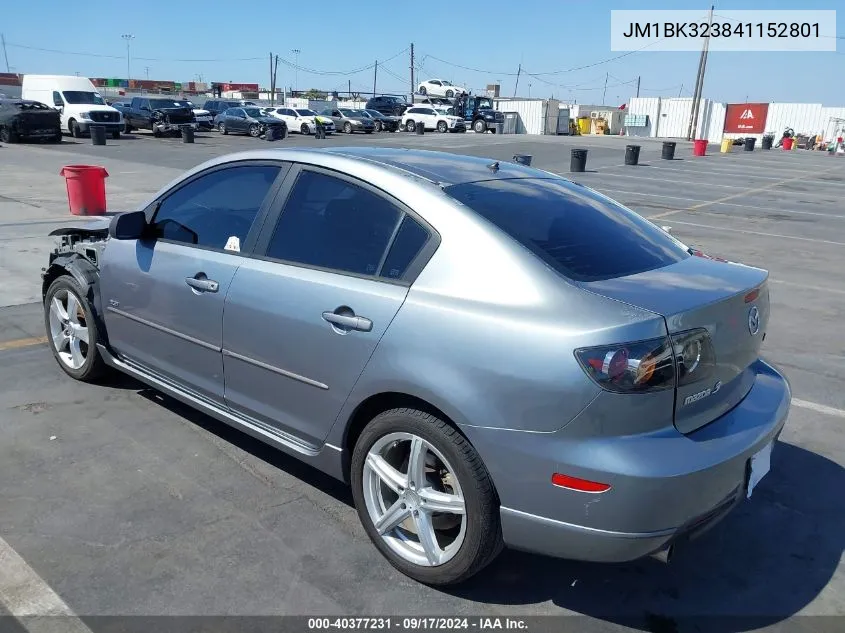 2004 Mazda Mazda3 S VIN: JM1BK323841152801 Lot: 40377231