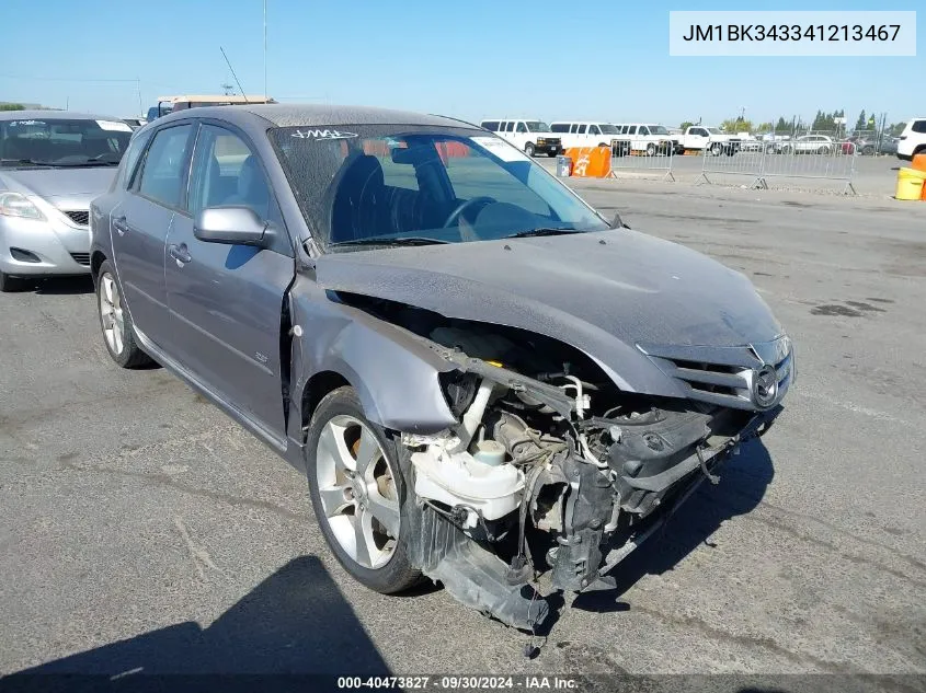 2004 Mazda Mazda3 S VIN: JM1BK343341213467 Lot: 40473827