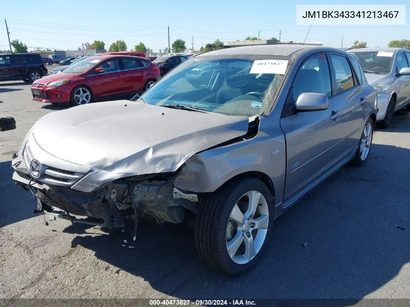 2004 Mazda Mazda3 S VIN: JM1BK343341213467 Lot: 40473827