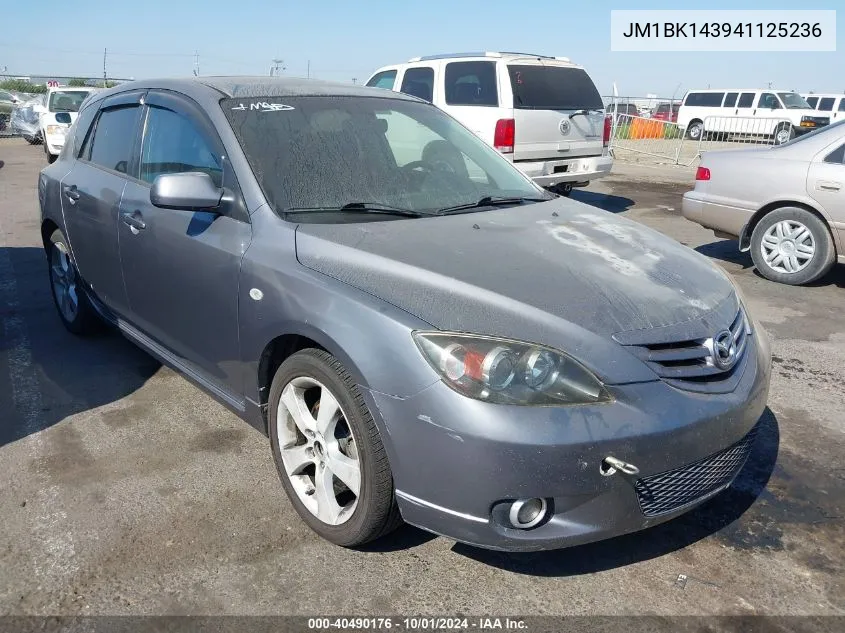 2004 Mazda Mazda3 S VIN: JM1BK143941125236 Lot: 40490176