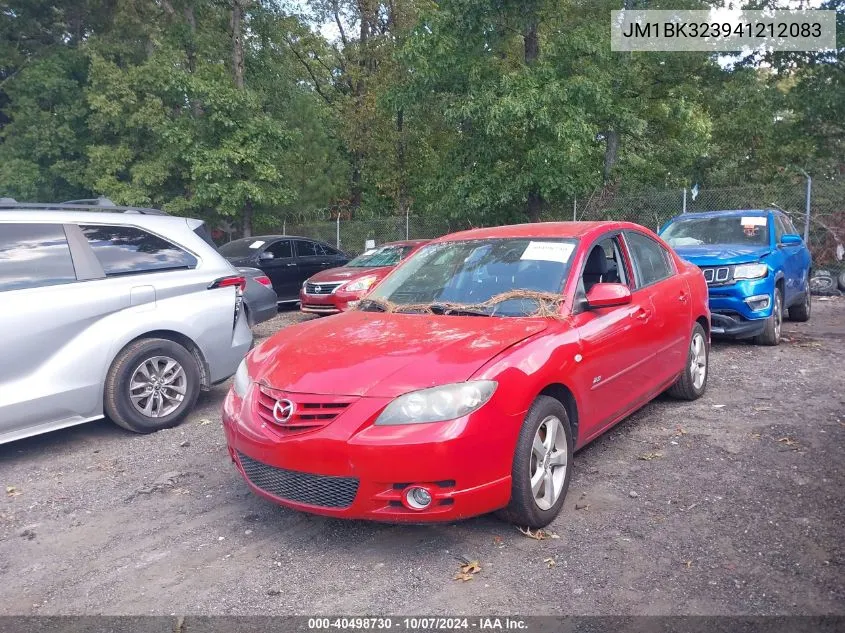 JM1BK323941212083 2004 Mazda Mazda3 S