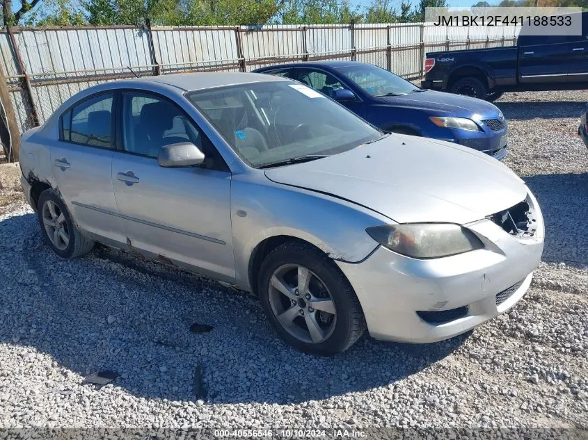 2004 Mazda Mazda3 I VIN: JM1BK12F441188533 Lot: 40556546