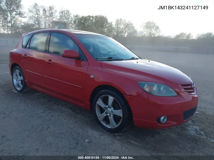 2004 Mazda Mazda3 S VIN: JM1BK143241127149 Lot: 40810155