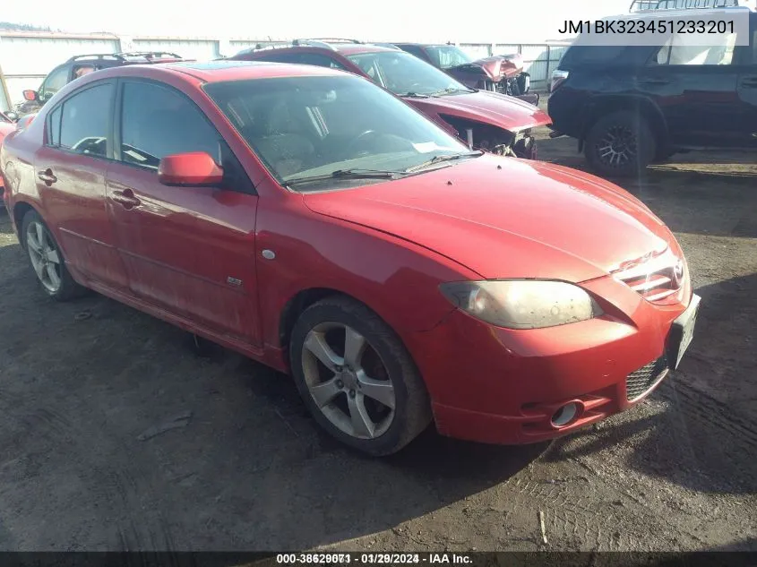 JM1BK323451233201 2005 Mazda Mazda3 S