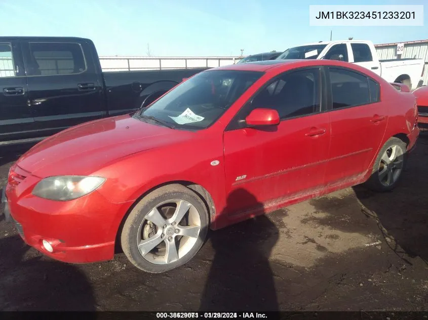 JM1BK323451233201 2005 Mazda Mazda3 S