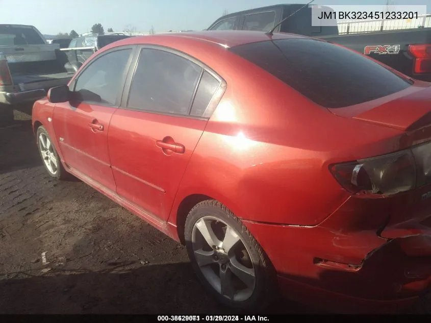 JM1BK323451233201 2005 Mazda Mazda3 S