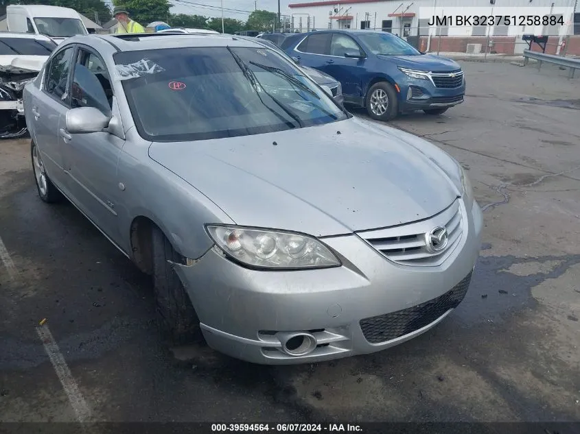 2005 Mazda Mazda3 S VIN: JM1BK323751258884 Lot: 39594564