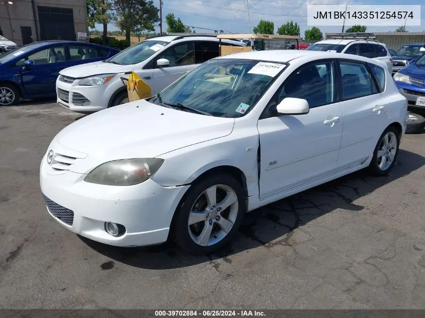 JM1BK143351254574 2005 Mazda Mazda3 S