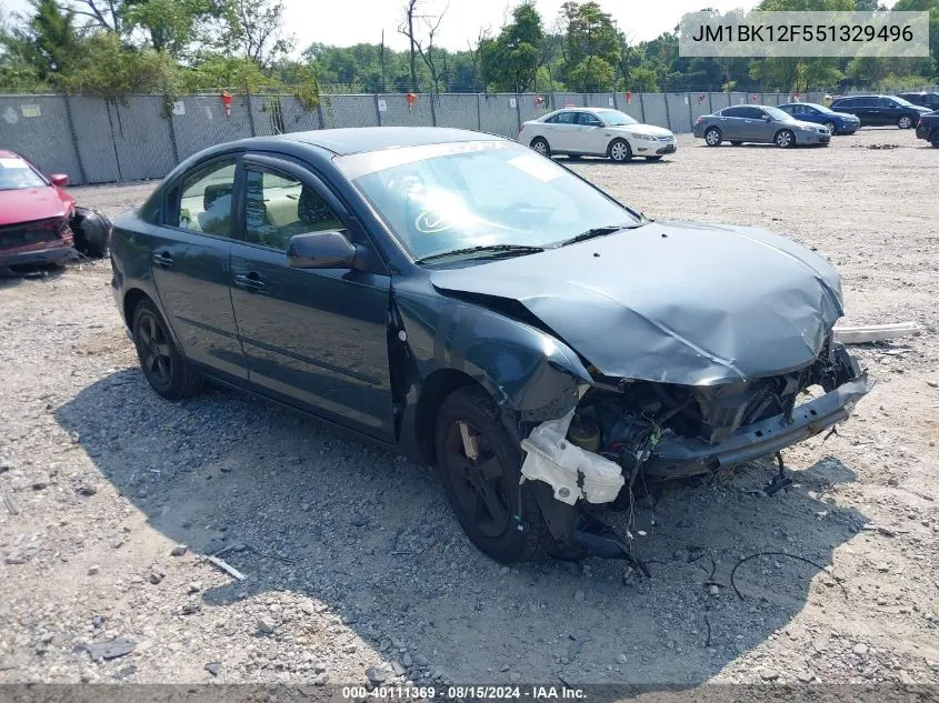 JM1BK12F551329496 2005 Mazda Mazda3 I