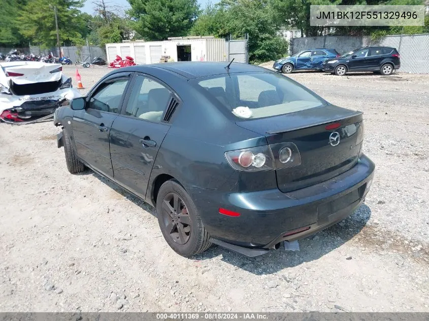 JM1BK12F551329496 2005 Mazda Mazda3 I