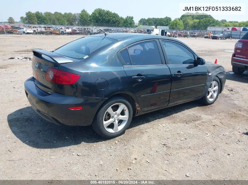 JM1BK12F051333682 2005 Mazda Mazda3 I