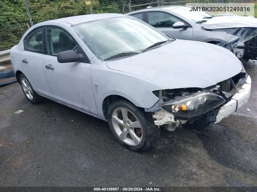 JM1BK323051249816 2005 Mazda Mazda3 S