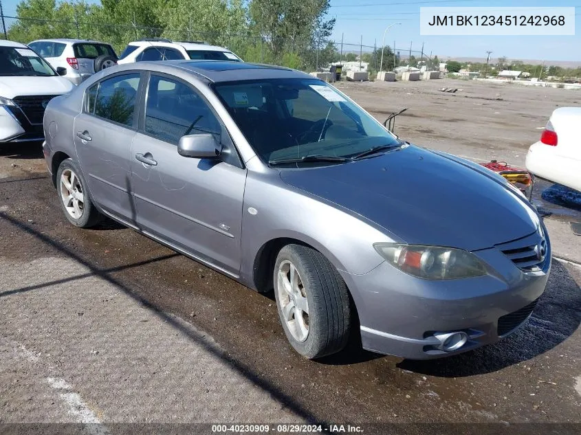 JM1BK123451242968 2005 Mazda Mazda3 S