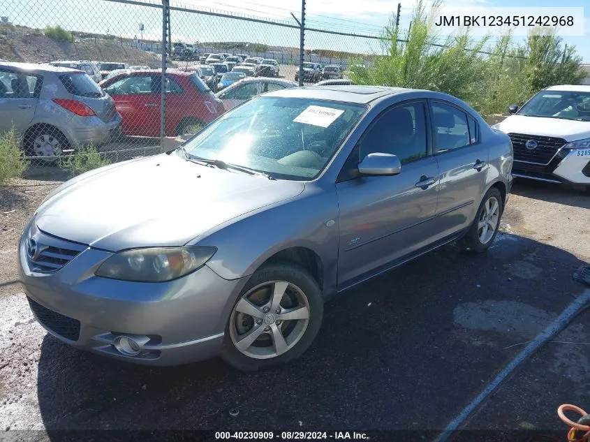 2005 Mazda Mazda3 S VIN: JM1BK123451242968 Lot: 40230909