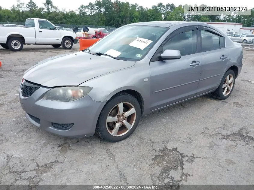 JM1BK32F051312374 2005 Mazda Mazda3 I