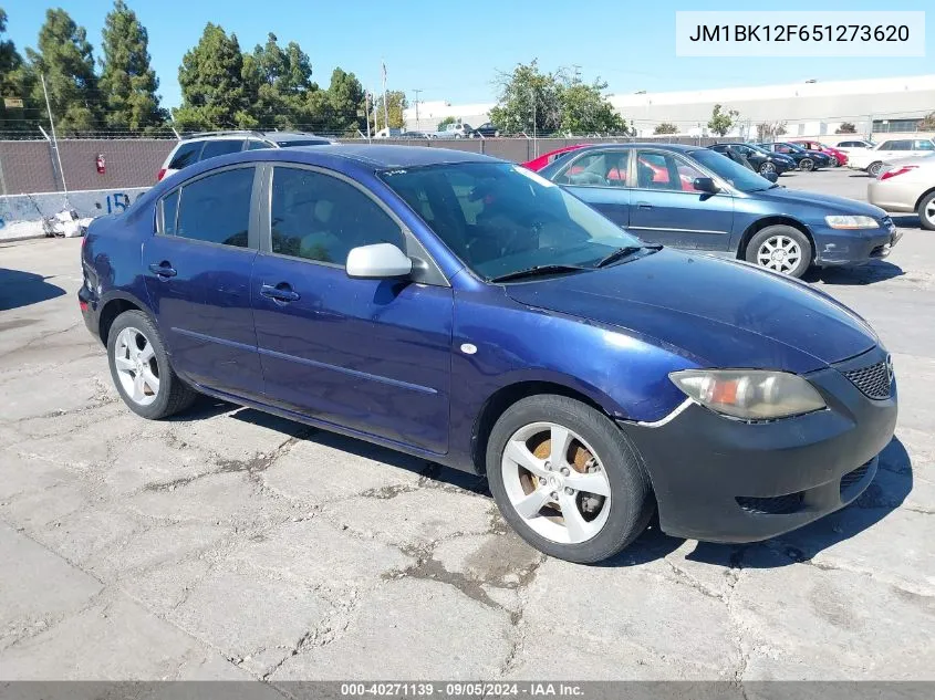 JM1BK12F651273620 2005 Mazda Mazda3 I