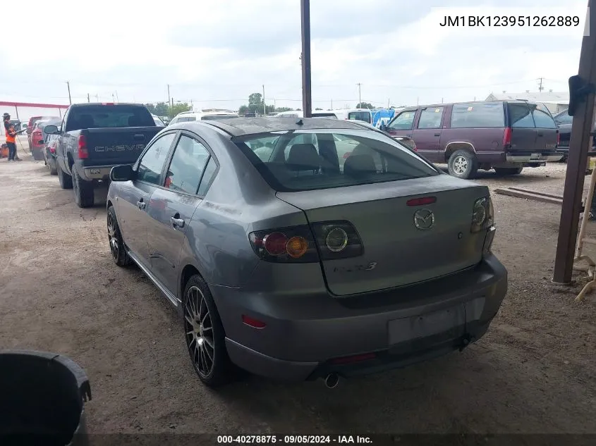 JM1BK123951262889 2005 Mazda Mazda3 S