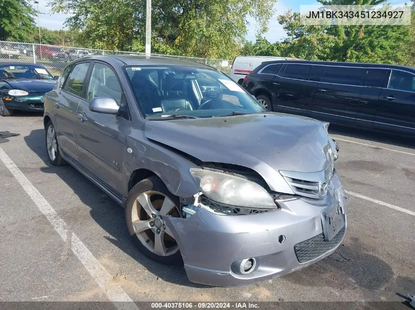 2005 Mazda Mazda3 S VIN: JM1BK343451234927 Lot: 40375106