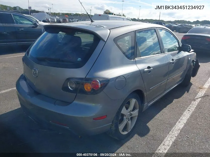 2005 Mazda Mazda3 S VIN: JM1BK343451234927 Lot: 40375106