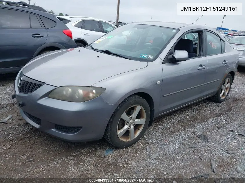 2005 Mazda Mazda3 I VIN: JM1BK12F151249161 Lot: 40499961