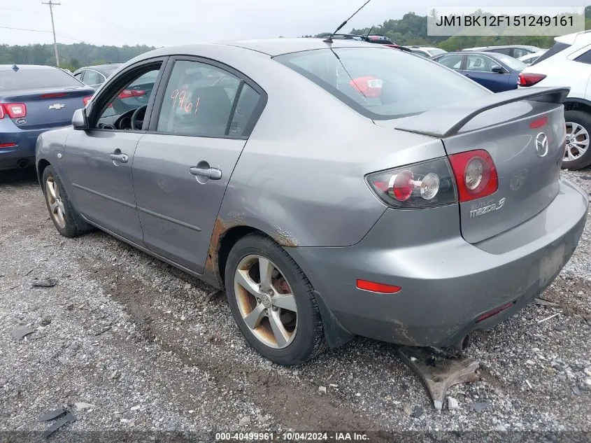 2005 Mazda Mazda3 I VIN: JM1BK12F151249161 Lot: 40499961