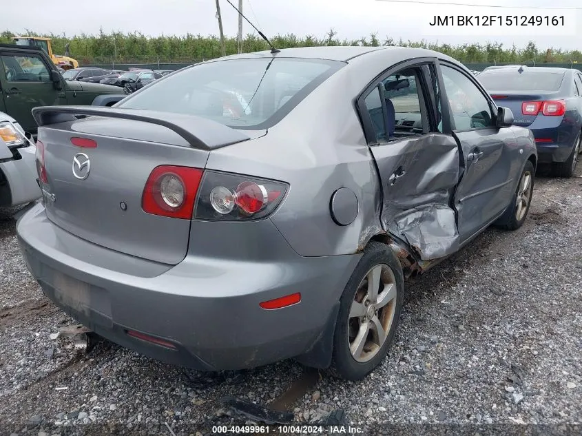 2005 Mazda Mazda3 I VIN: JM1BK12F151249161 Lot: 40499961