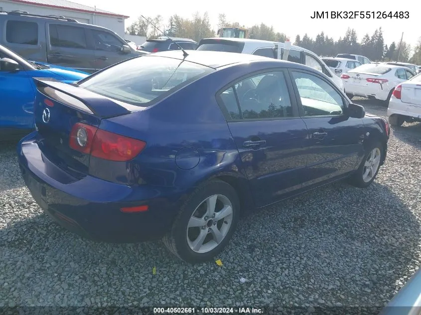 JM1BK32F551264483 2005 Mazda Mazda3 I