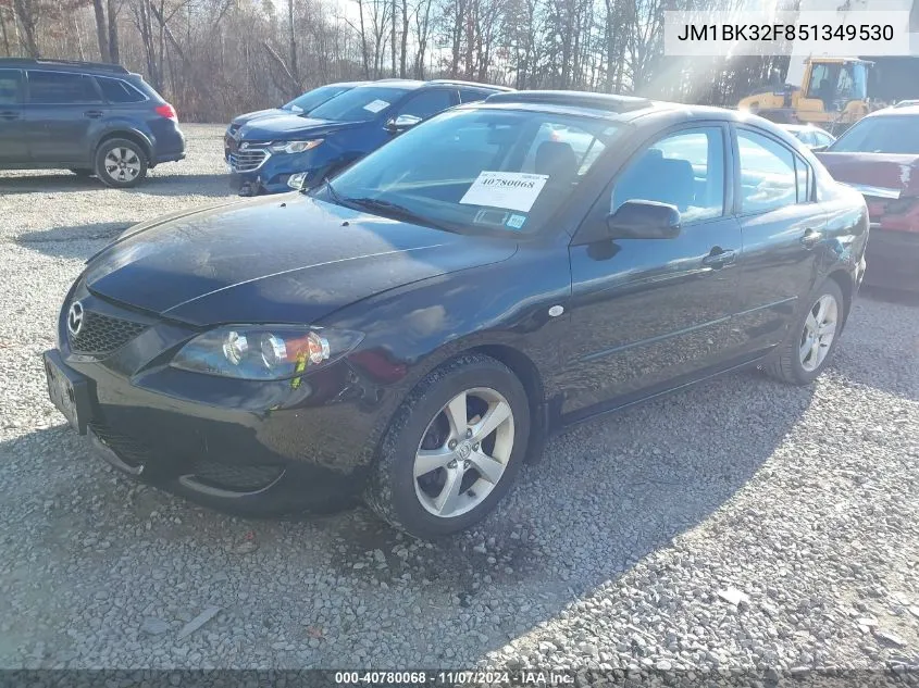 2005 Mazda Mazda3 I VIN: JM1BK32F851349530 Lot: 40780068