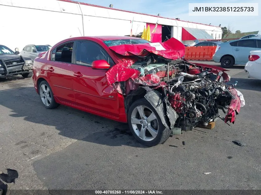 2005 Mazda Mazda3 S VIN: JM1BK323851225733 Lot: 40785268