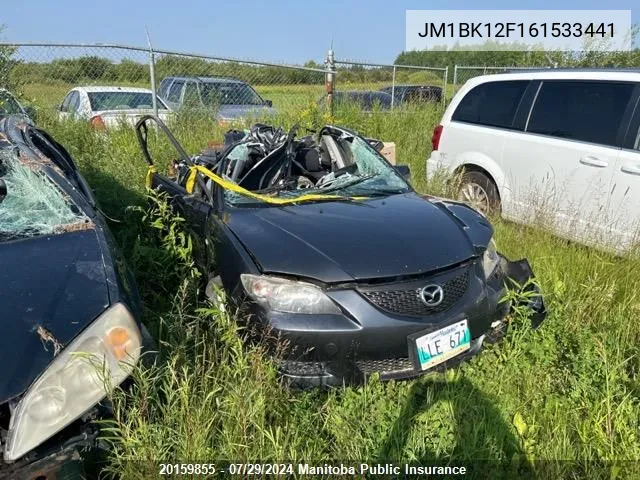 2006 Mazda 3 Mazda Gs VIN: JM1BK12F161533441 Lot: 20159855