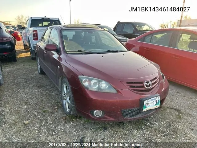 2006 Mazda 3 Mazda Sport Gt VIN: JM1BK143461484027 Lot: 20170762