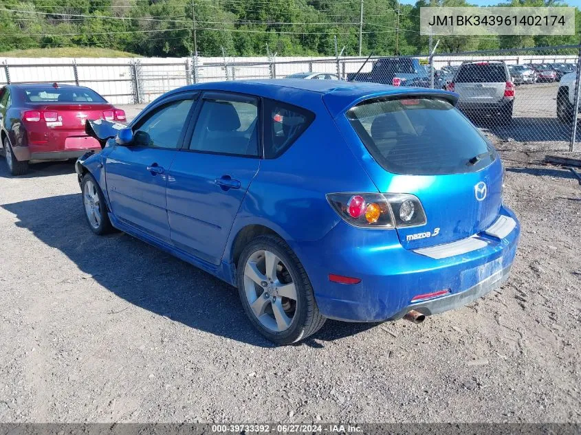 2006 Mazda Mazda3 S Touring VIN: JM1BK343961402174 Lot: 39733392