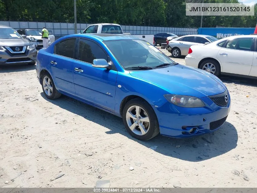 JM1BK123161520145 2006 Mazda Mazda3 S