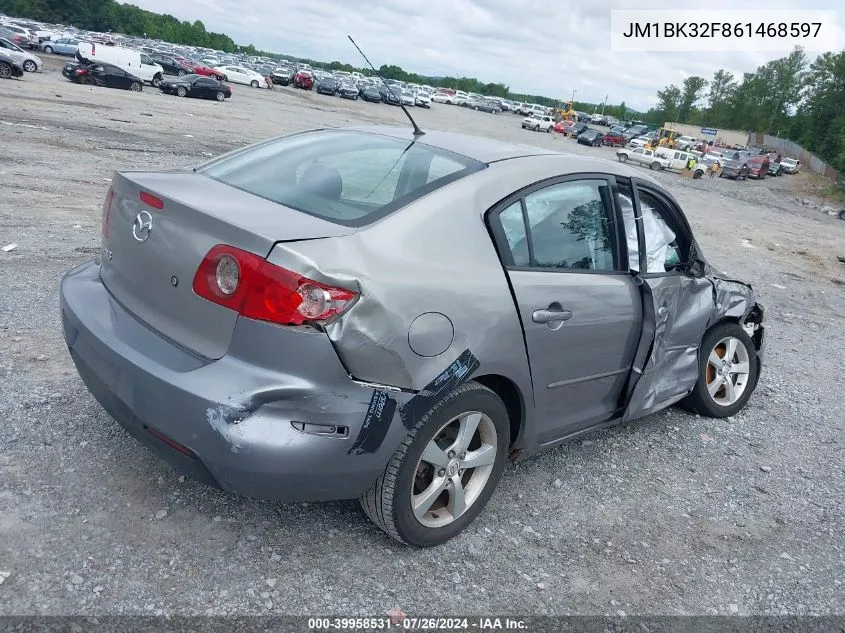 2006 Mazda 3 I VIN: JM1BK32F861468597 Lot: 39958531