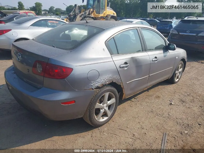 2006 Mazda Mazda3 I VIN: JM1BK32F461465065 Lot: 39992604