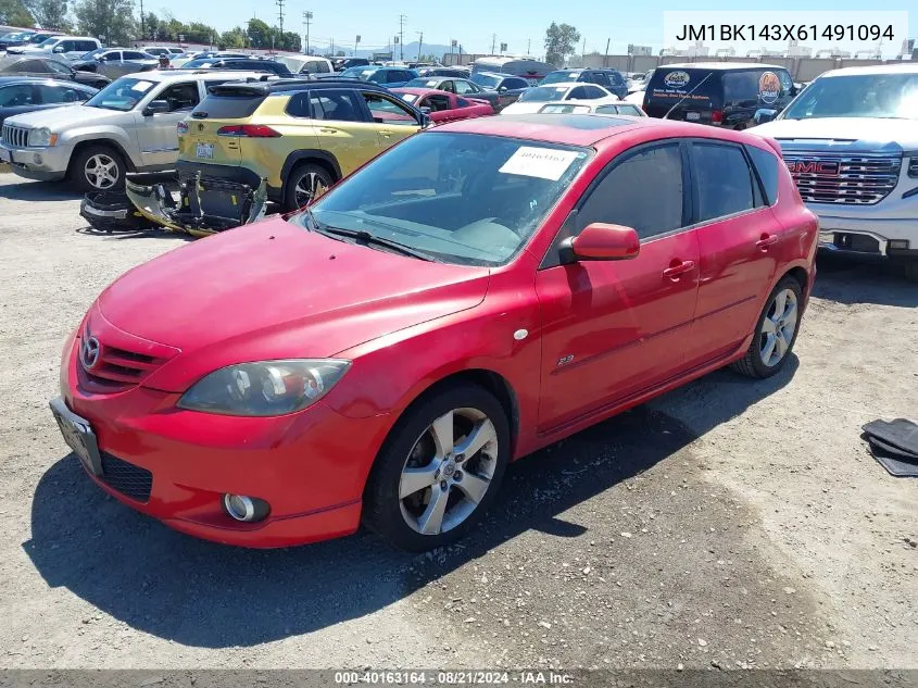 2006 Mazda Mazda3 S VIN: JM1BK143X61491094 Lot: 40163164