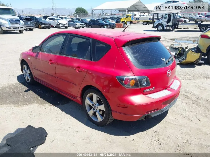 2006 Mazda Mazda3 S VIN: JM1BK143X61491094 Lot: 40163164