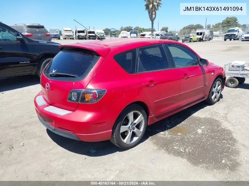 2006 Mazda Mazda3 S VIN: JM1BK143X61491094 Lot: 40163164