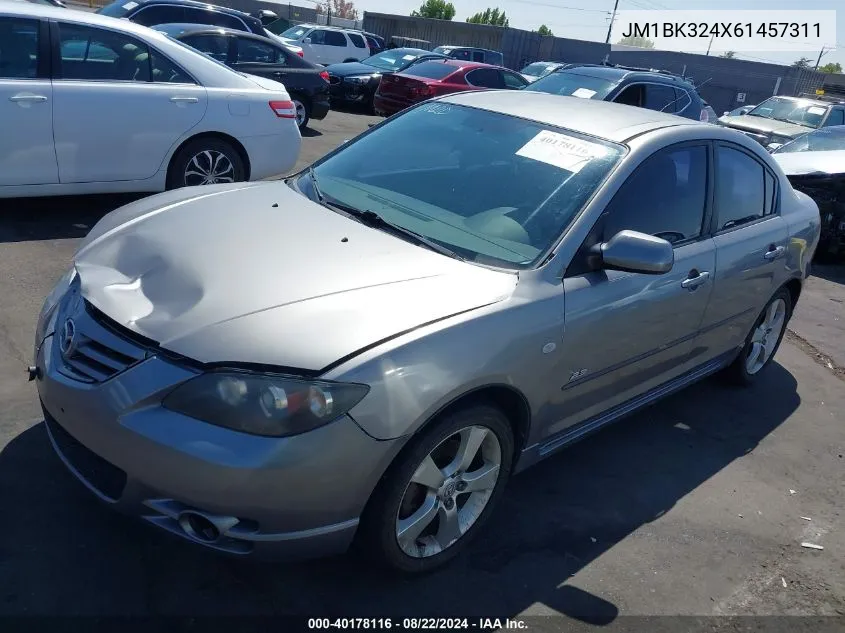 2006 Mazda Mazda3 S Touring VIN: JM1BK324X61457311 Lot: 40178116