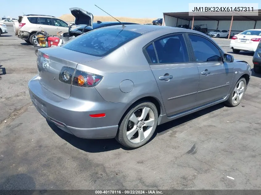 2006 Mazda Mazda3 S Touring VIN: JM1BK324X61457311 Lot: 40178116