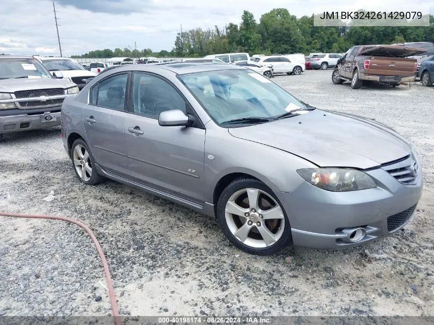 2006 Mazda Mazda3 S/S Grand Touring/S Touring VIN: JM1BK324261429079 Lot: 40198174