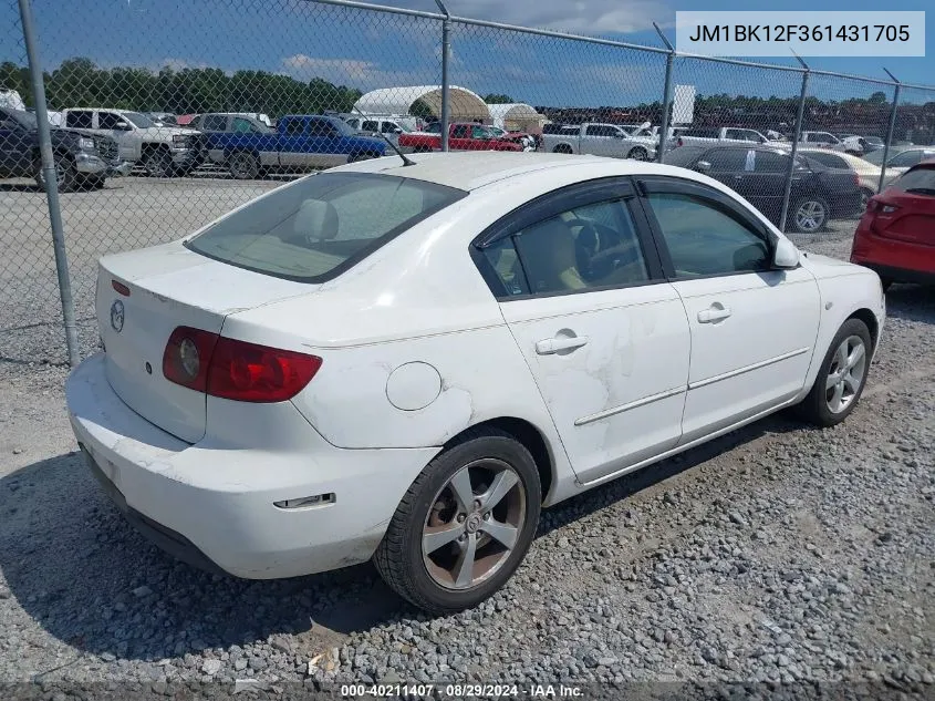 JM1BK12F361431705 2006 Mazda Mazda3 I