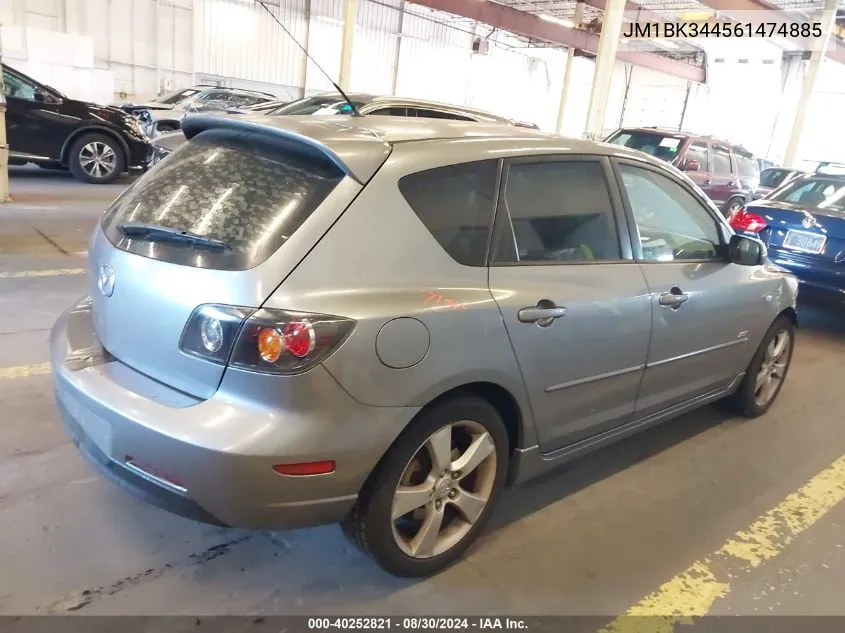 2006 Mazda Mazda3 S Touring VIN: JM1BK344561474885 Lot: 40252821