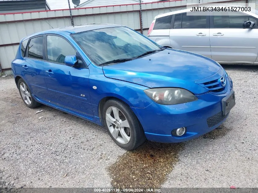 JM1BK343461527003 2006 Mazda Mazda3 S Touring