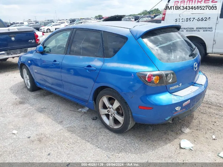 JM1BK343461527003 2006 Mazda Mazda3 S Touring