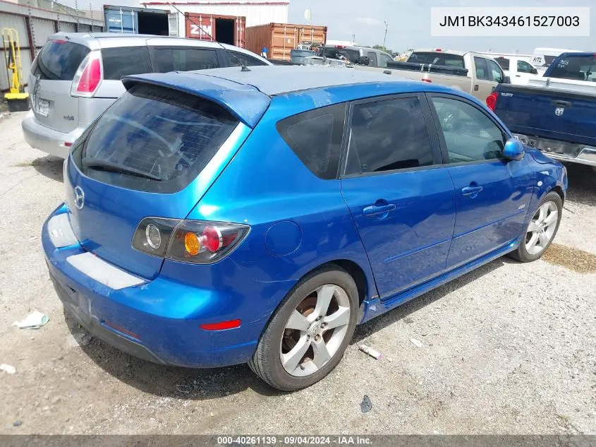 JM1BK343461527003 2006 Mazda Mazda3 S Touring