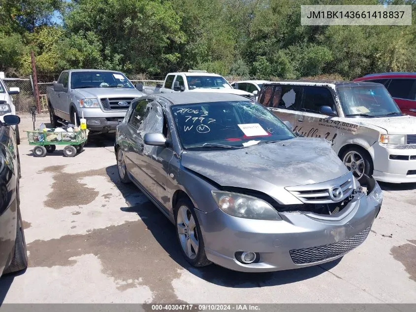 2006 Mazda Mazda3 S VIN: JM1BK143661418837 Lot: 40304717